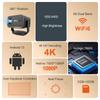 P20 Plus New Android 13 Full HD 1080P Home Theater Video Projector,2G RAM 32G ROM