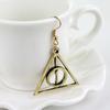 Women Girl Fashion Geometric Triangle Charm Earrings Modern Alloy Eardrop