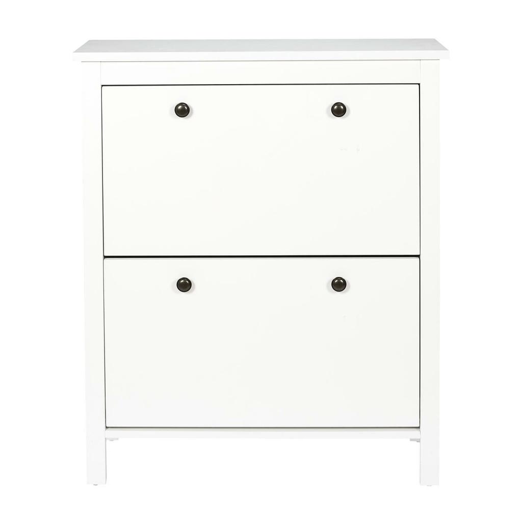 Meubl white NARROW SHOE CABINET for the hall MADE OF MDF