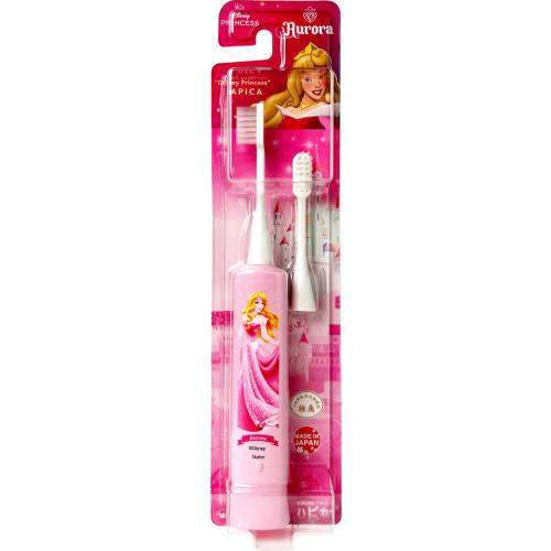 Minimum Hapica Disney Princess Aurora Soft Ultra-Thin Compact Head/Flat/Triple-Row Bristles/Includes 1 Replacement Brush