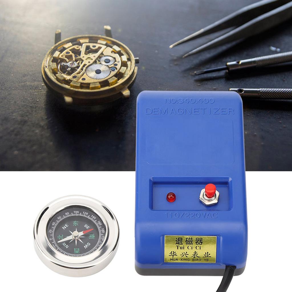Electrical Demagnetizer Tools Set for Watch Repair Degausser