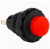12mm DS-502 Round Head Non-Locking Momentary Button Switch, Self-Resetting, Normally Open, in Red, Yellow, Blue, and White