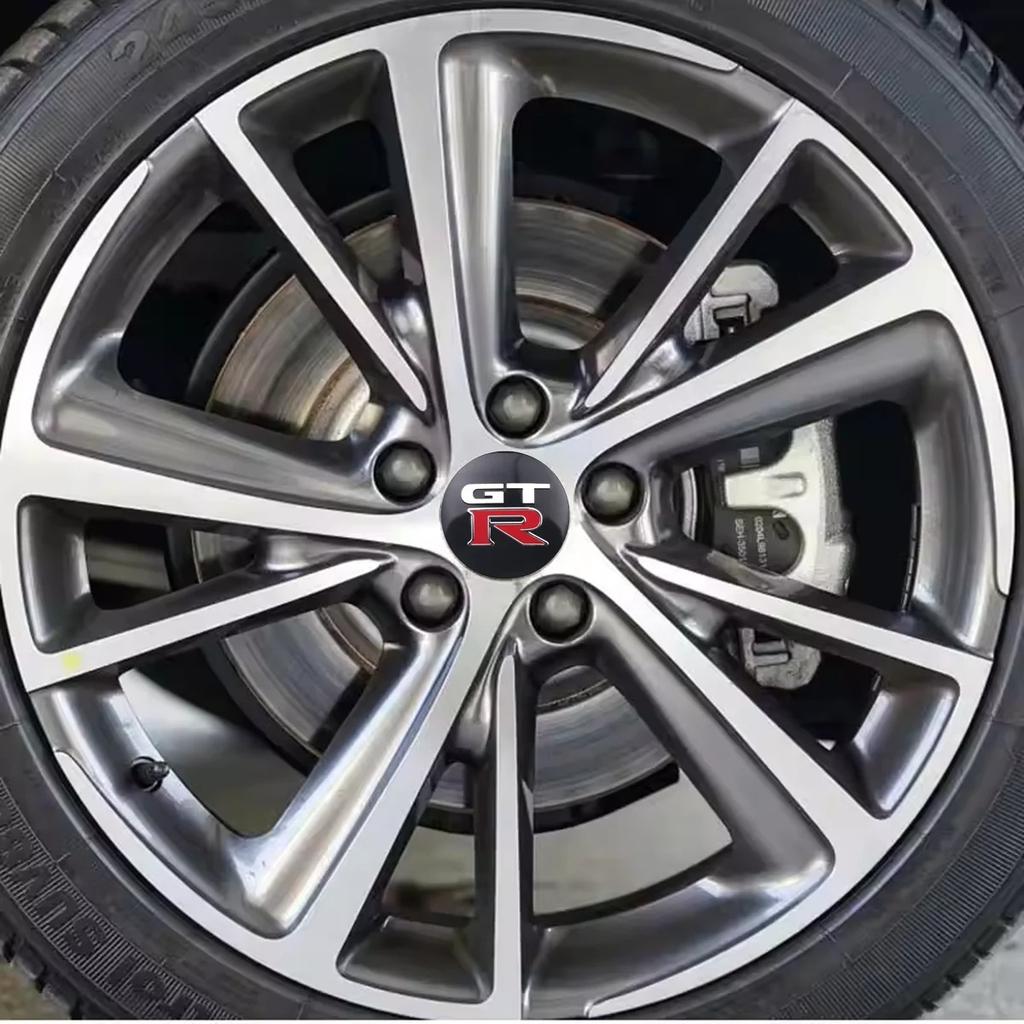 4PCS Universal 56mm 60mm Car Wheel Center Cover Sticker Universal Rim Hub Caps for GTR Emblem Qashqai Sylphy X-Trail Sunny Tiida