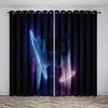 Children's Gamer Sunshade Curtains Boy Game Handle Thin Curtains 2 Panel Cool Game Curtain Living Room Bedroom Home Decor