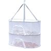 4 Layer Drying Net Herbs Folding Fish Hanging Basket Anti-Fly Windproof Hook Fine-Grained Grid for Flowers Buds Plants Organizer