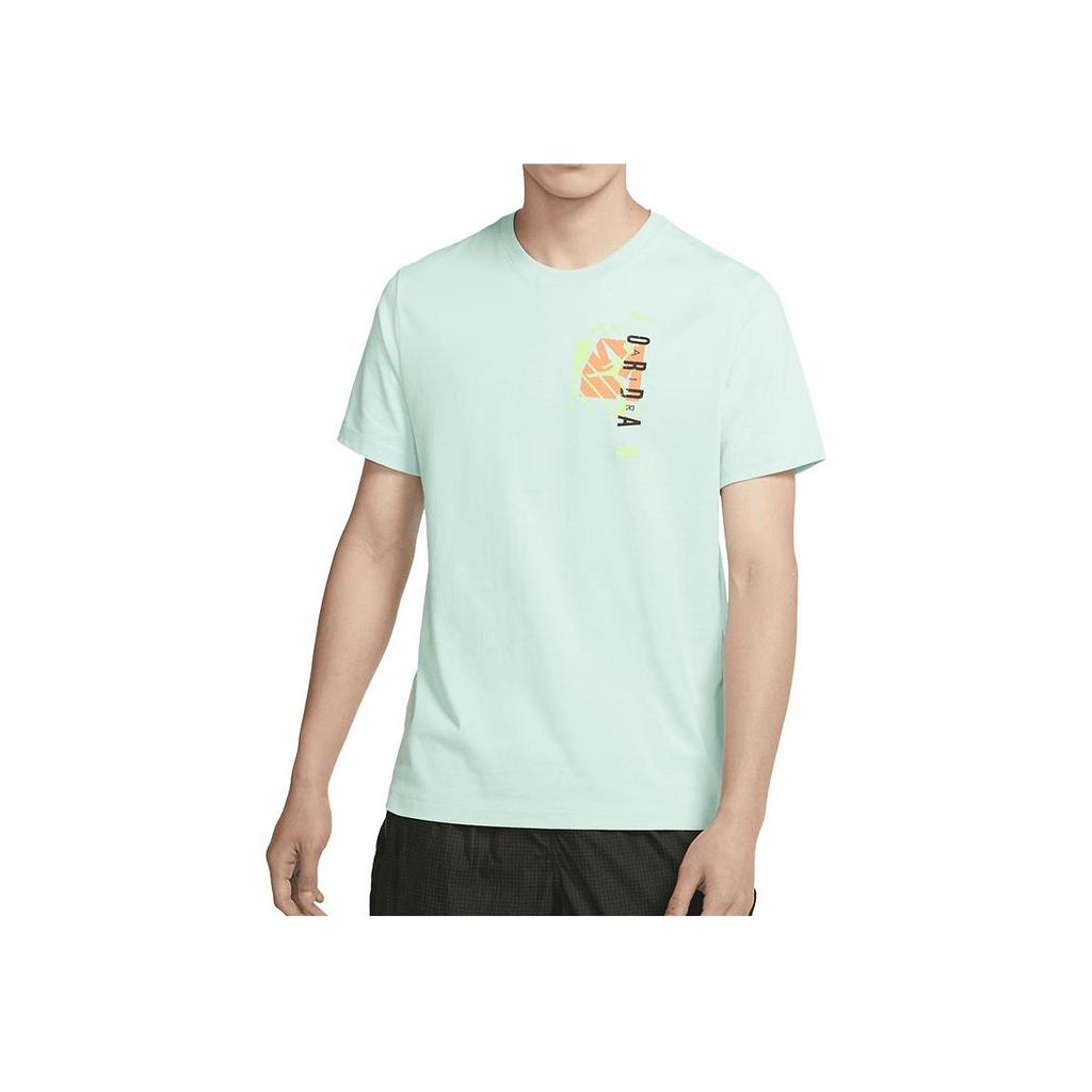Jordan Alphabet Logo Print Casual Sports Short Sleeve T-Shirt Men Tops Light-Green CZ8391-307