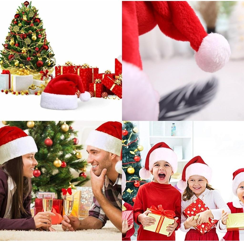 Classic Red And White Unisex Christmas Hat For Adults And Kids Holiday Party