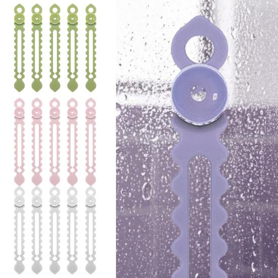 20Pcs Bobbin Winder Silicone Cable Ties Reusable Cable Organizer with Button Design Charging Cables Headphones USB Cables Organizer