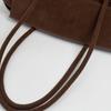 Elegant Suede Tote Bag for Women – Classic Top Handle Handbag with Structured Design and Minimalist Style