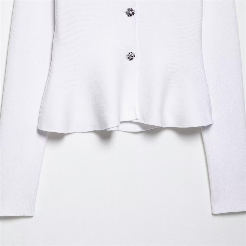 Spring/Summer 2025 Women's Set: Fine-Needle Round Neck Jacket & Casual Short Skirt