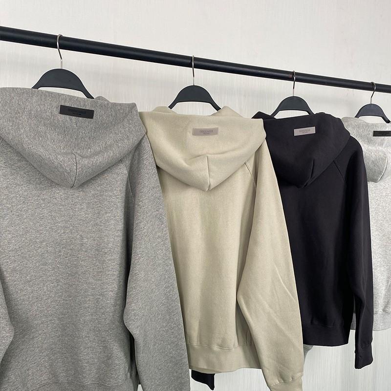 Herren Fleece-gefütterter Kapuzenpullover mit geprägtem Buchstaben-Print Lockerer Schnitt Streetwear Pullover