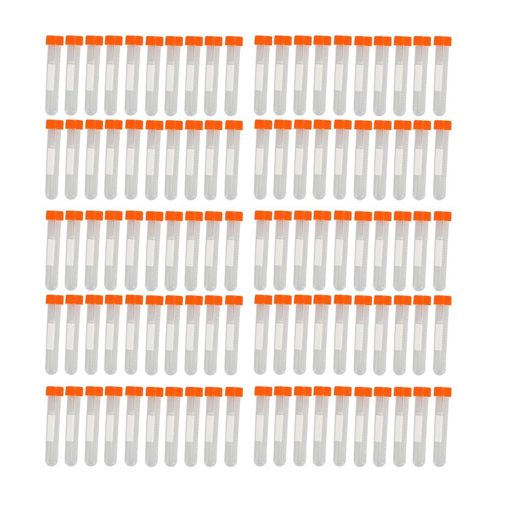 100 buc 10 ml tuburi de centrifuga cu capac, precise, clare, eprubetă centrifugă în spirală, sigure, pentru Sci