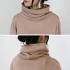 Oversized Turtleneck Gray Sizes [atONE] ATN-0009 Women's Sweater, Beige, LL-3L