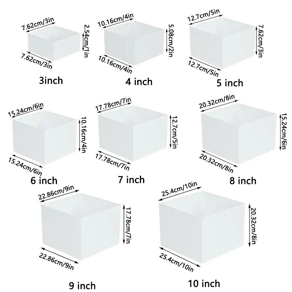 Stackable Acrylic Display Cube Square Shape Dessert Display Stand Buffet Decorating Box  Jewelry