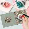 6pcs DIY Rhinestone Diamond Art Mosaic Postcards Diamond Art Handmade Cards Creative Christmas Birthday & Thanksgiving Card Kits