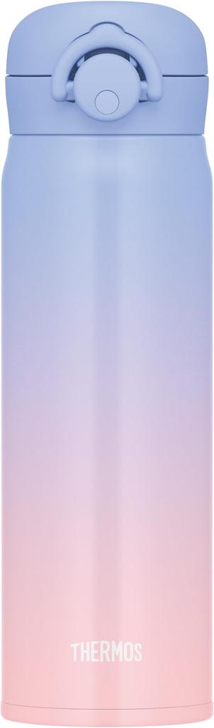 Termos Vakuumisolerad Bärbar Lila Avtagbar Pip för Lätt Rengöring Rostfritt Stål Håller Drycker Varma eller Mugg, 500ml, Rosa, Rengöring, Lättviktig,