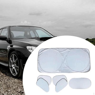 6 Pieces Windshield Sun Shades Car Window Shade Keeps Cool Comfortable Easy To Use Accessories