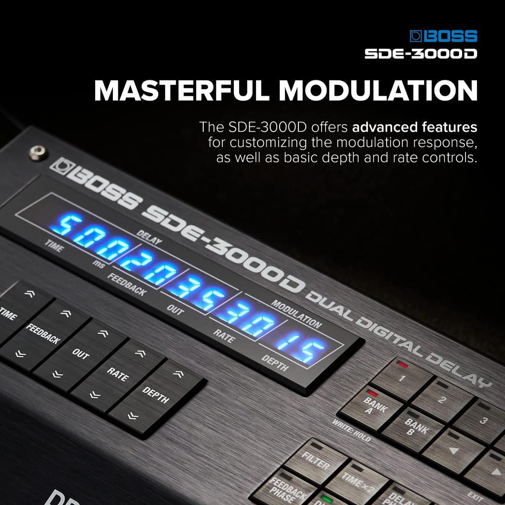 BOSS SDE-3000D Dual Digital Delay Delay SDE3000D BOSS