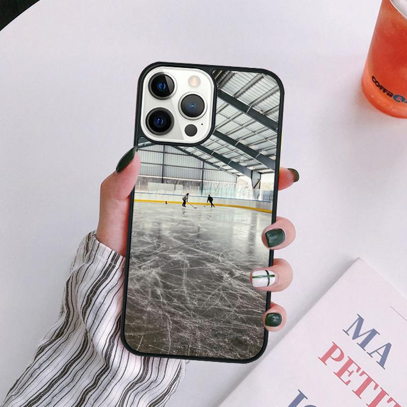Ice Hockey Rink Sport Phone Case For iPhone 17 Air 16 15 14 13 12 Pro Max Plus Max Cover Shell Coque