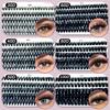 30D-100D Dense Mixed Pack Eyelash Book: D-Curl Segmented Lashes, 8-16mm, Large Capacity