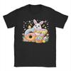 Happy Easter Day Funny Bunny TShirt for Unisex Funny Pure Cotton Tees Crewneck Short Sleeve T Shirt Big Size Clothing