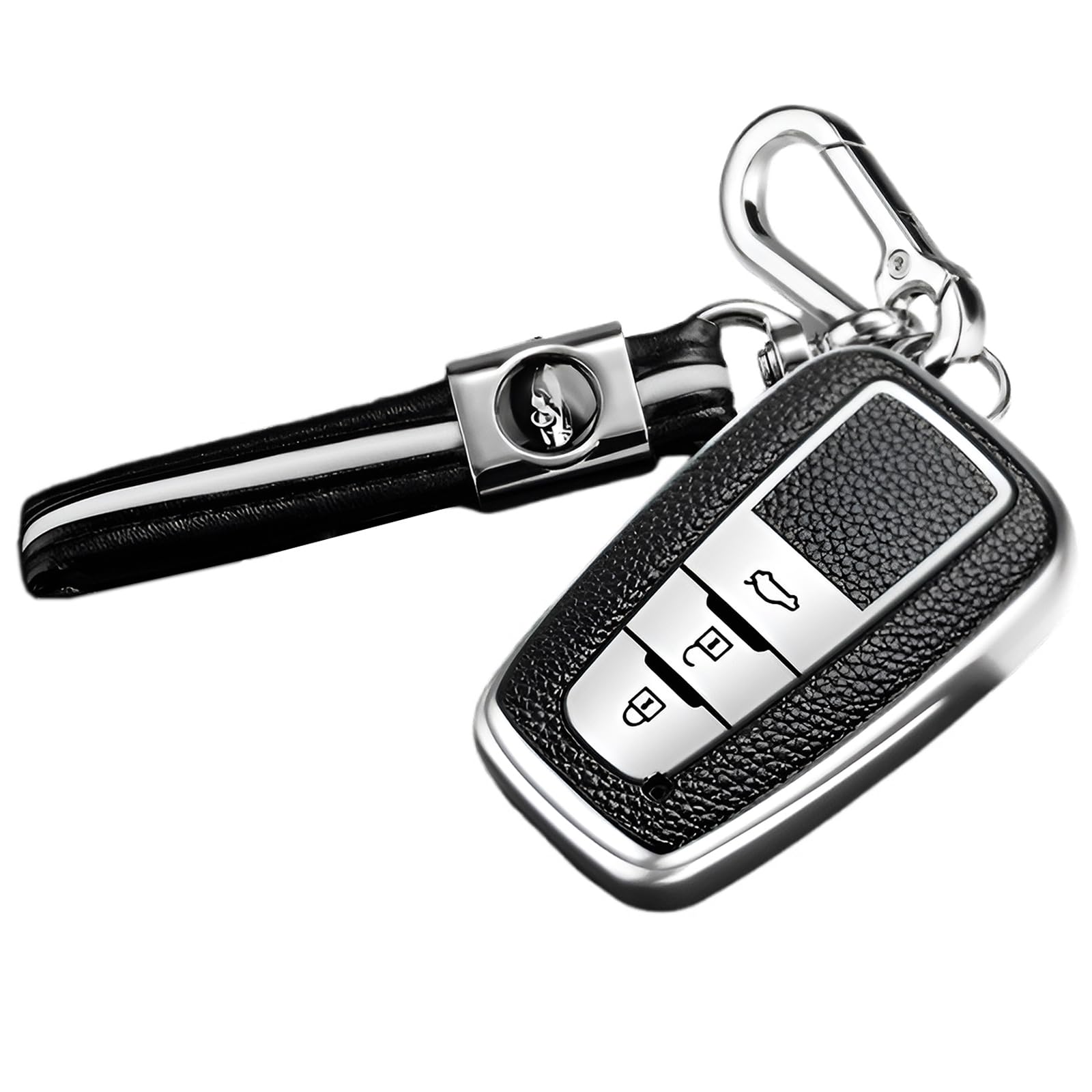 

ontto Чехол для смарт-ключа Toyota, держатель для ключей, стильный, удобный, роскошный чехол для защиты ключа автомобиля C-HR Crown Prius 70 Camry Land Cruiser Prado