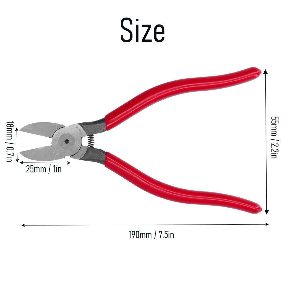 Practical Ultra Sharp Diagonal Cutting Pliers Carbon steel Red Wire Flush Cutters Side Cutters Crafts