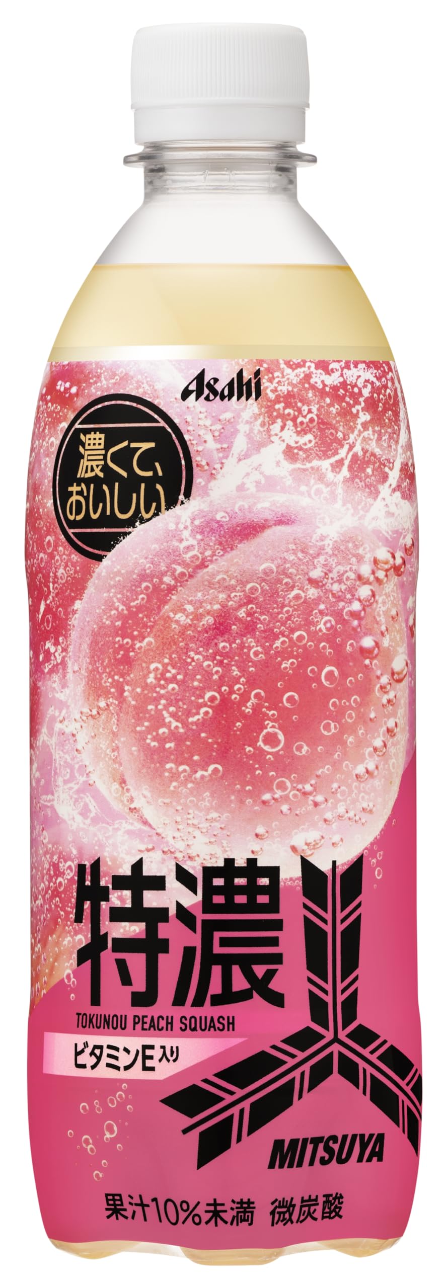 

Asahi Beverages Mitsuya Tokuno Peach Squash 500 мл x 24 [Сидр]
