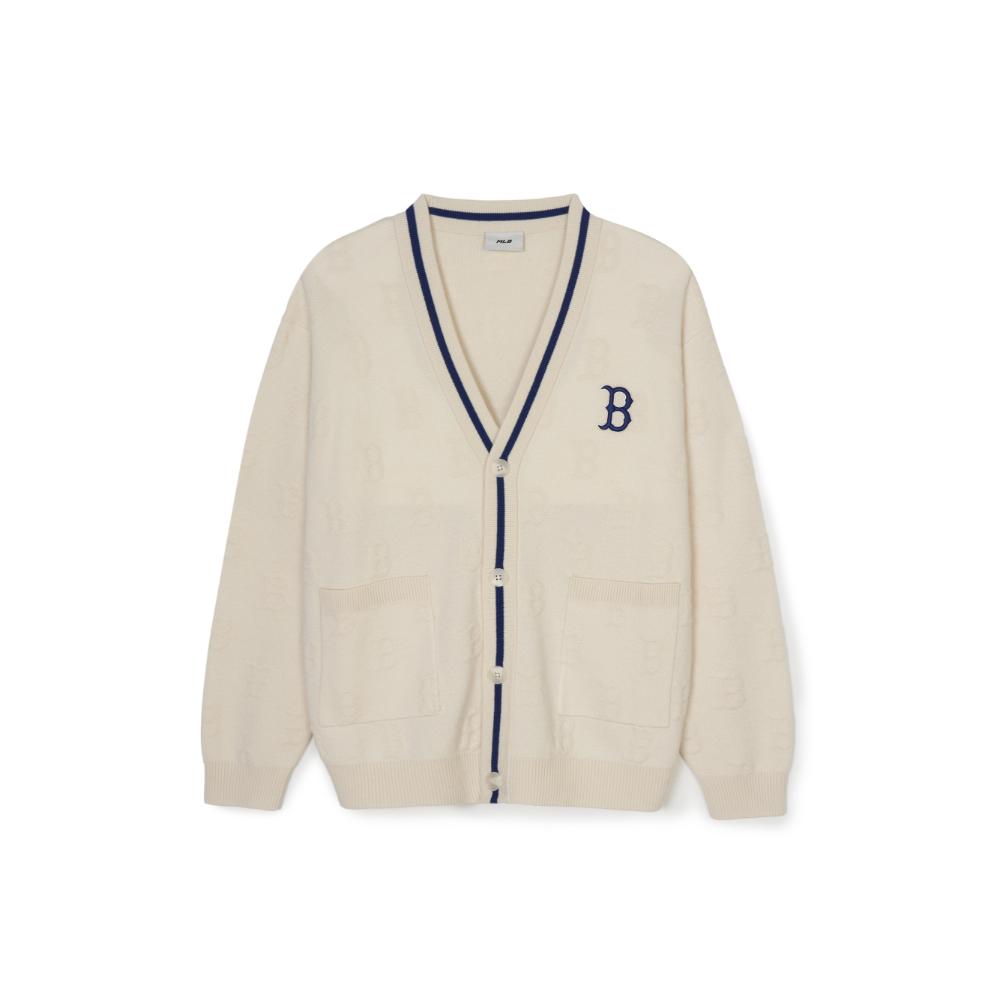 New MLB Boston Red Sox Sweater Unisex Dark Cream 3AKCM0344-43CRD