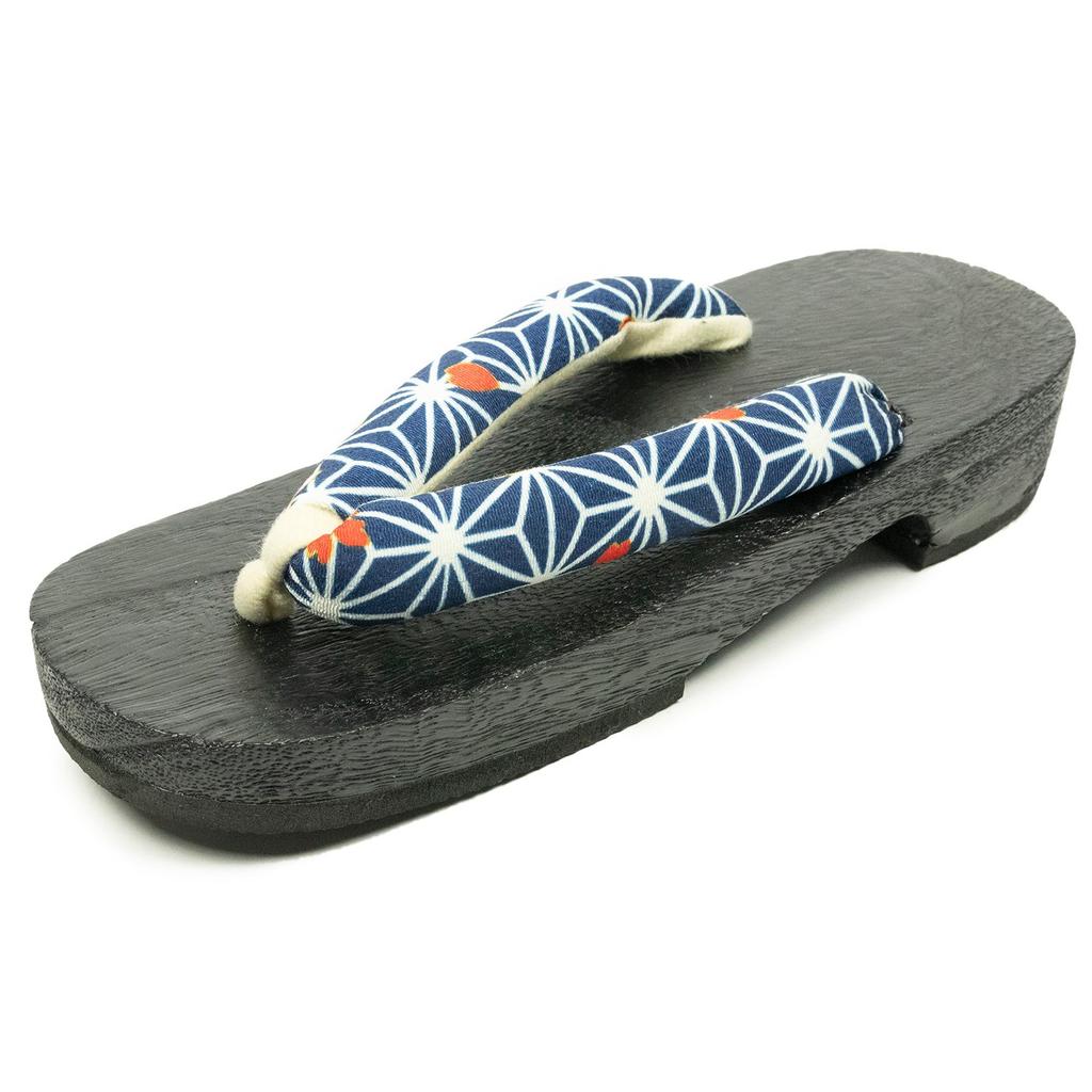 Geta Burnt Paulownia Black [KYOETSU] Clogs, Wood, Base, Women's (S, 15)