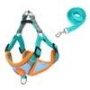 Reflective Breathable Suede Dog Harness and Leash Set for Small Dogs