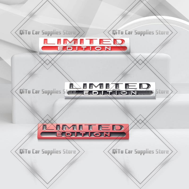 Zinc Alloy Limited Edition Badge Car Body Trunk Emblem 3D Grille Sticker For Nissan Suzuki Geely Skoda Subaru Fiat Chery Toyota