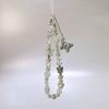 Cute Silver Butterfly Pearl on the Phone Charm Cute Lanyard Cell Phone Strap Pendant For Woman Mobile Accessories