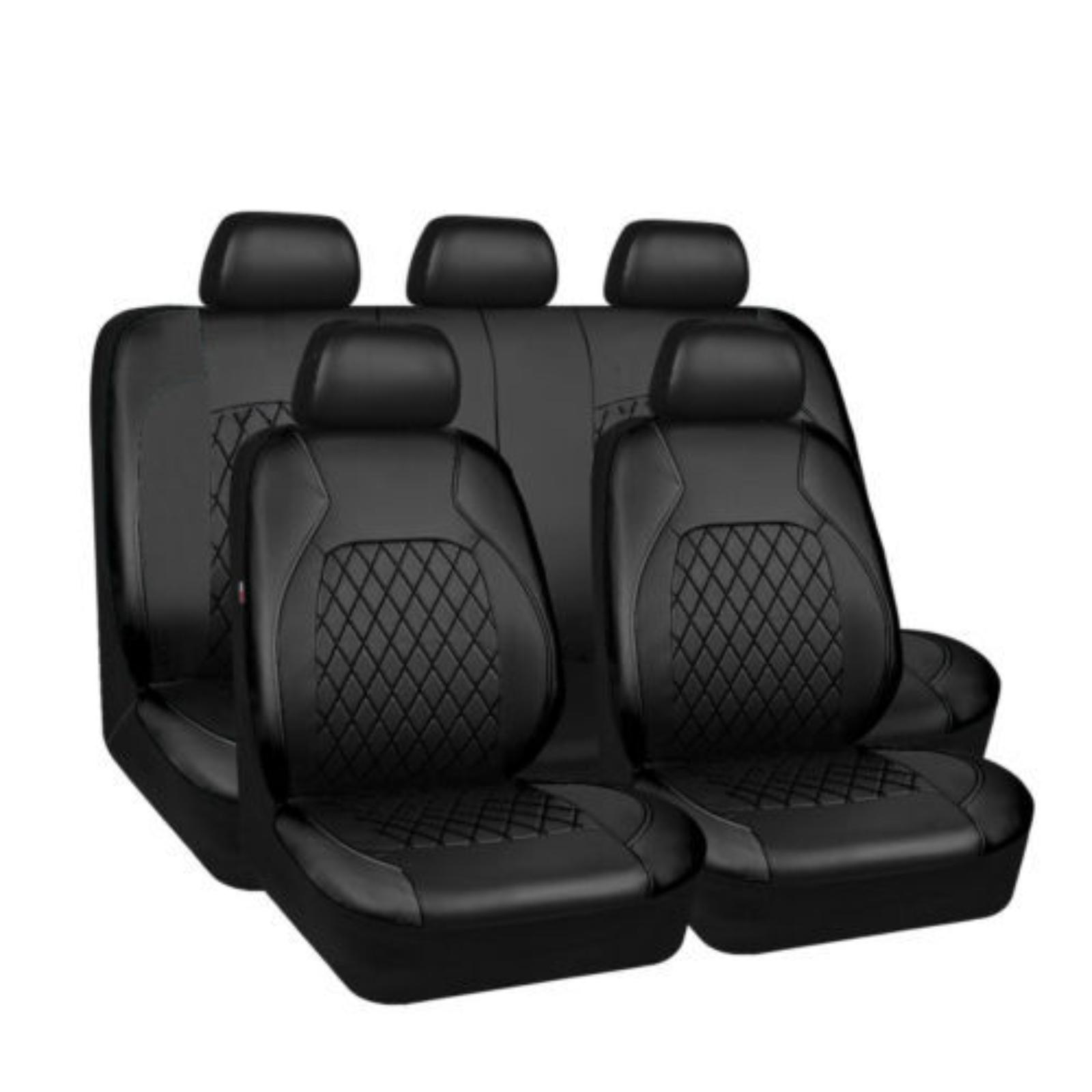 

Универсальный плоский тканевый чехол на автомобильное сиденье, нескользящий дизайн, передний комплект One Size чёрный