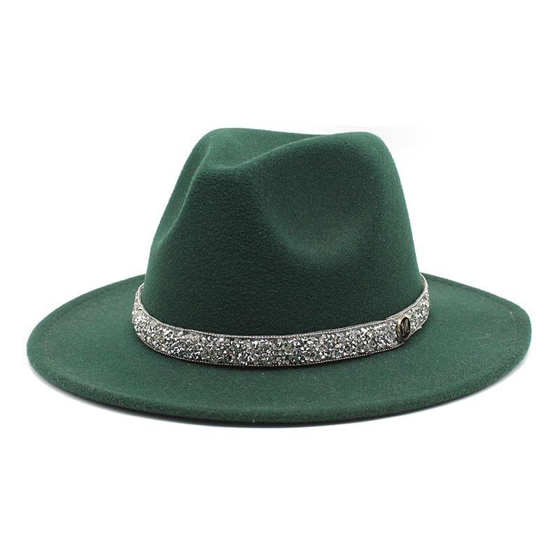 Spring And Autumn Simple Temperament Fairy Hat Woolen Hat Women'S Concave Travel Felt Top Hat