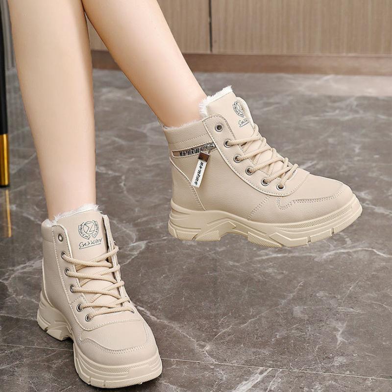 Winter Womens Sneakers New Womens Cotton Shoes Warm Platform Shoes Comfortable Height Increase Women Shoes Zapatillas De Deporte