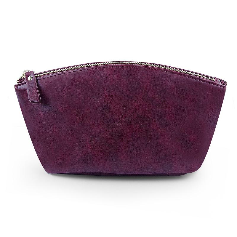 Ретро Косметичка из ПУ Кожи - Большая Вместимость, Европейский и Американский Стиль, Многофункциональная Портативная Дорожная Сумка для Туалетных Принадлежностей