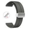 Magnetic Silicone Watch Strap 18mm 20mm 22mm Bracelet Magnetic Metal Buckle Wristband Quick Release Men Women Band Accessories