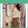 French Autumn Long Sleeve Shirt With Lace Design For Womens Casual Fashion
