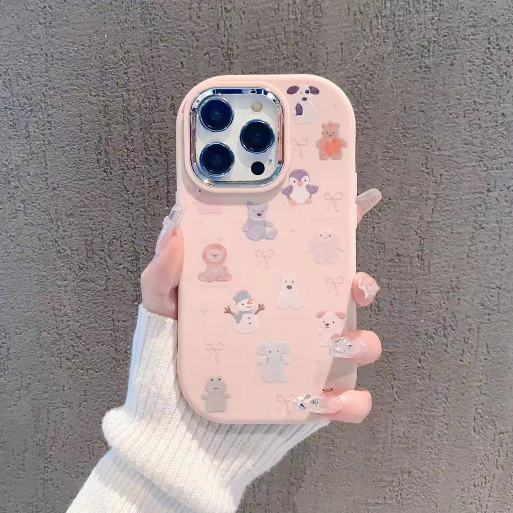 Schneemann Geeignet für Apple 16 IPhone Animation 15plus Kreativ 14 Silikon Weiche Hülle 13 Handyhülle 12promax