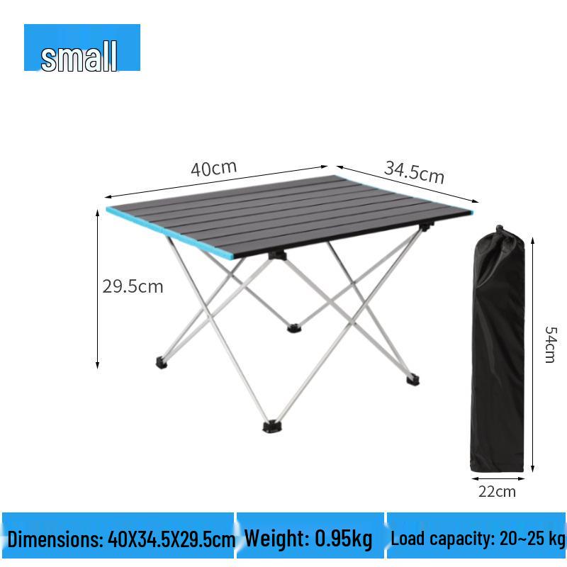 Lightweight Aluminum Alloy Portable Folding BBQ Picnic Table