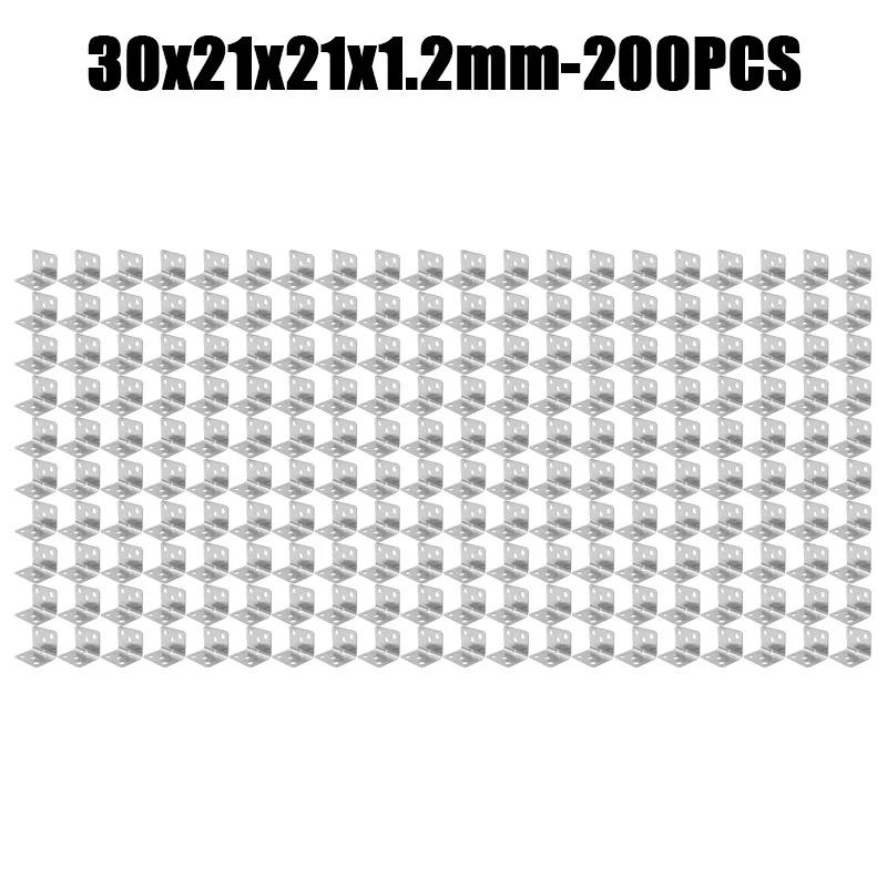 Stainless Steel Right Angle Bracket L Shape Corner Brace Furniture Reinforcement for Table Chair Cabinet Metal Hardware