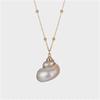 Shell Pendant Necklace Natural Shell Gold Color Cowrie Women Best Friend Shellfish Seashell Necklace Bohemian Jewelry for Femme