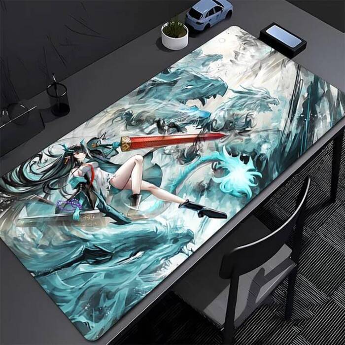 Mouse Pad Arknights Dusk HD Print Anime Mousepad Laptop Non Slip Gaming Accessories Keyboad Pad PC Kawaii Girl Extended Desk Mat