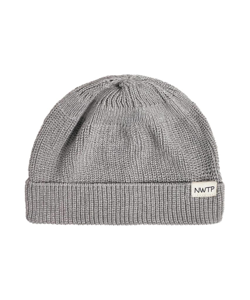 Nyuteib Thin Oversized Cotton Short Beanie - Light Gray