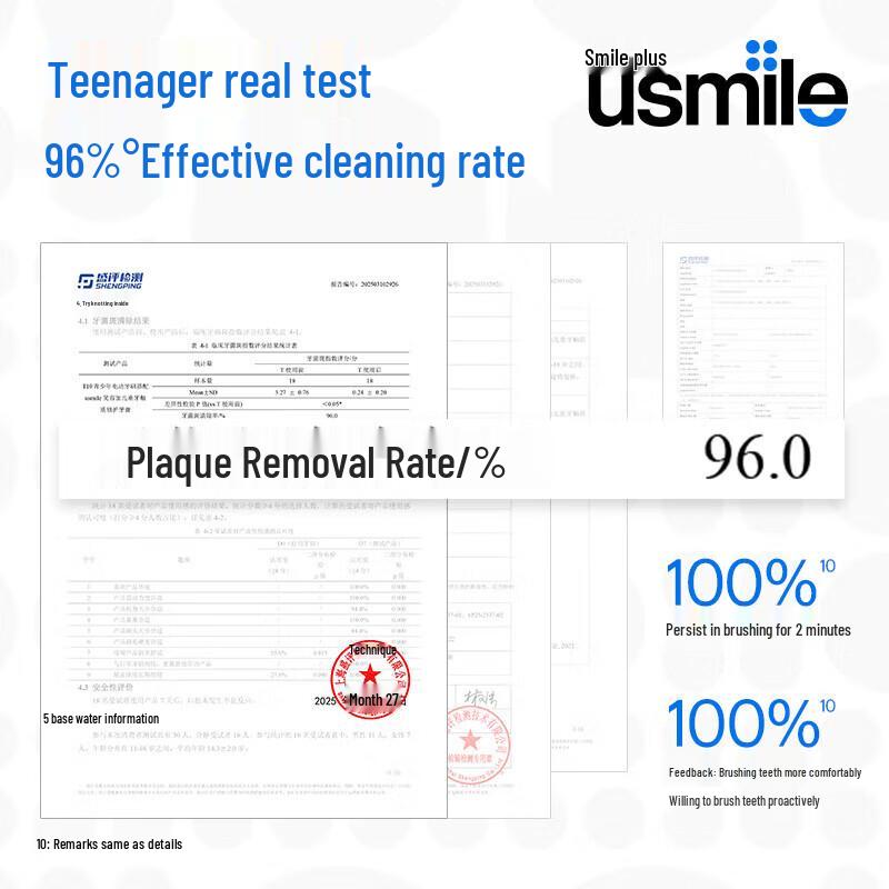 usmile T10 Teen Electric Toothbrush CN plug (adapter included)