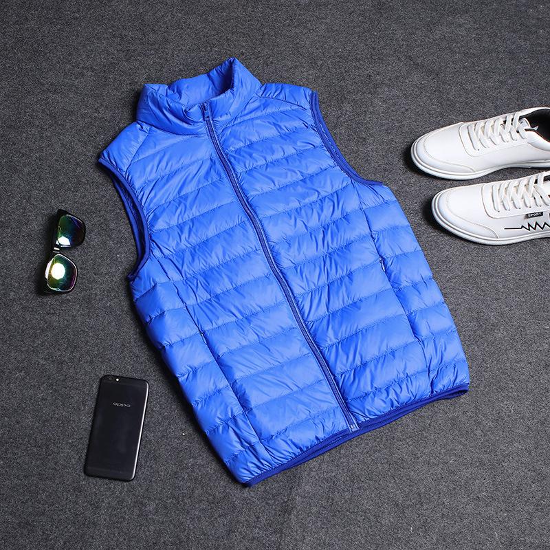 Chaleco de Hombre Otoño e Invierno Cálido de Terciopelo Sin Mangas Ropa Exterior Cálido Delgado