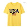 Usa Letters American Flag Stars And Stripes Mens T-shirt  Clothing Loose T-shirt Autumn Pullover Hoodies Casual T-shirt