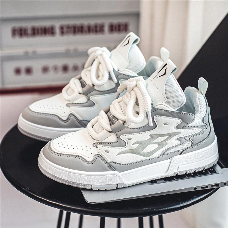 New Bread Mens Sneakers PU Designer Platform Breathable Chunky Skate Shoes 2024 Casual Low-top Vulcanized Athletic Male Footwear