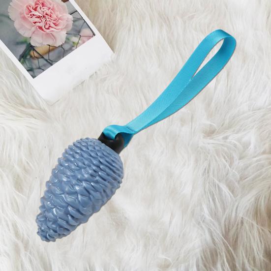 Giocattolo Morso Squeaky per Cani a Forma di Pigna Addestramento Pulizia Interattivo Cane Resistente